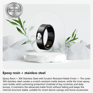 ECG <span class=keywords><strong>Smart</strong></span> <span class=keywords><strong>Ring</strong></span> 2025 nouvel anneau intelligent R30 Fitness Tracker fréquence cardiaque Spo2 moniteur de sommeil Mode Sport App contrôle IP68 étanche pour - Product Image 2