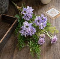 Bunga Lily Buatan Tangan Gaya Eropa, Hiasan Dinding Rumah, Bunga Vcare,  Mountain Has Silk Xi Handwritten Cross-Border
