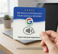 Support NFC programmable personnalisé avec QR code pour cartes-cadeaux Google Play, avis, réseaux sociaux, contrôle d'accès, carte de paiement en plastique