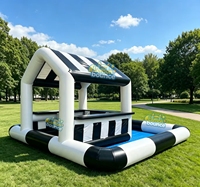 Tente de bar aquatique gonflable couleur personnalisée, pub gonflable flottant pour adultes, bar gonflable pour piscine extérieure pour fête d'été