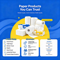 Papier toilette personnalisé à prix d'usine, emballage en papier de bambou, logo personnalisé, papier toilette