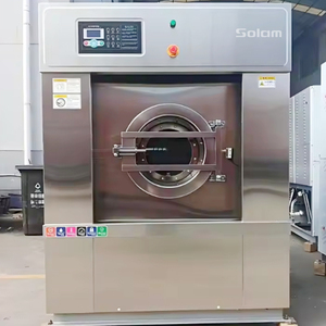 Lave-linge commercial en acier inoxydable avec fonction séchage, équipement de lavage industriel pour hôtel, hôpital, blanchisserie - Product Image 3