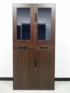 Freestanding Powder Coated Office Furniture Steel File <b>Cabinet</b> Metal Glass Door <b>Locker</b> With Drawers for Bedroom Kitchen Outdoor - Product Image 2