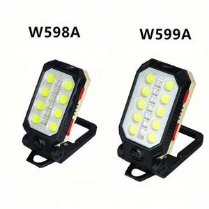 La nueva luz de trabajo portátil IP65 Cob con carga USB T6+LED, gancho magnético, indicador de energía y luz de emergencia. - Product Image 4