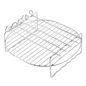 Stainless Steel Double Layer <b>Steamer</b> Rack With Handle For Gas And Induction Cooker - Product Image 2
