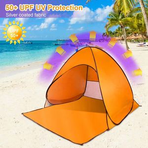 1-2 Persons Sun Shelter UPF 50+ Enclose Zipper Door Portable <b>Easy</b> <b>up</b> Beach <b>Tent</b> for Children Kids Outdoor Camping - Product Image 3