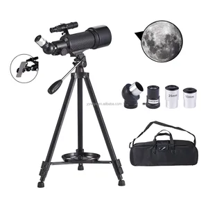 The carbon fiber refractor Astronomical Telescope 70400 Monocular 40070 With adjustable Tripod and handbag for kids watch space