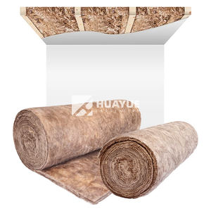 HUAYUE 50mm couverture isolante en fibre de verre haute densité rouleau de laine de verre pour <span class=keywords><strong>isolation</strong></span> en fibre de toit de grenier matériau d'<span class=keywords><strong>isolation</strong></span> thermique - Product Image 5