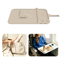 Tapis de table de voyage en silicone pour enfants, marque privée, essentiel pour les repas en voiture, support de téléphone, organisateur de voiture