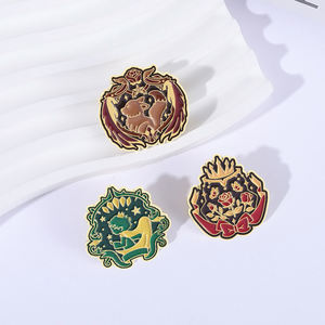 Dibujos animados niño pequeño zorro Rosa flor esmalte pines dibujos animados <span class=keywords><strong>cuento</strong></span> <span class=keywords><strong>de</strong></span> hadas películas personajes broche solapa insignia joyería regalos para amigos - Product Image 1