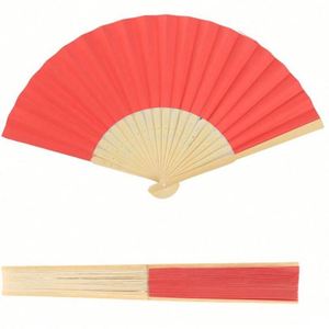 Éventail en bambou de style rétro chinois 33 cm, motif sculpté artisanal, idéal pour mariage, fête, danse et comme cadeau d'affaires - Product Image 5