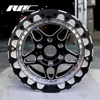 Jantes de course Roc Custom 5x130 6x139.7 pour Muscle Car, jantes 2 pièces Beadlock forgées pour la course de dragster, compatibles Supra Ford F150