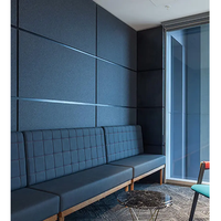 Panneaux acoustiques en fibre de polyester insonorisants, auto-adhésifs, résistants au feu, écologiques, modernes, pour studio, haute densité, DIY