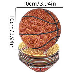 2025 nouveau Style bricolage diamant Arts Mini taille sous-verres en plastique pour les filles <span class=keywords><strong>sport</strong></span>-football Rugby balle jeu <span class=keywords><strong>sport</strong></span> diamant peinture - Product Image 4