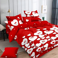Ensemble de draps de lit 5 pièces couleur personnalisée, haute qualité, 1 drap-housse et 4 taies d'oreiller, emballé en cadeau