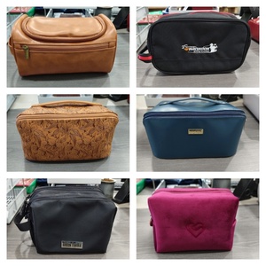 Borsa cosmetica di alta qualità con Logo personalizzato olografico argento viola eco-friendly impermeabile con cerniera in Denim Mesh oro rosa - Product Image 5