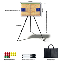 Tableau d'entraînement de basketball portable à absorption magnétique, tableau d'analyse tactique effaçable pour l'entraînement sportif