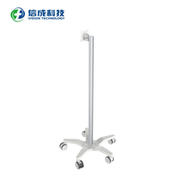 Station de travail tout-en-un best-seller Chariot industriel mobile médical pour ordinateur portable Tablette VESA Chariot hospitalier pour usage scolaire Métal