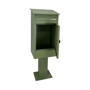 JDY New Weatherproof Post Mailbox Parcel Box For House