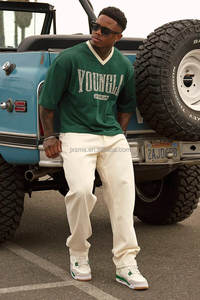 מותאם אישית partic דפוס אופנה גברים של נשימות כדורגל עם חולצה רשת ג 'רזי - Product Image 5