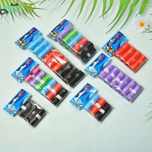 Sacs à déjections pour animaux de compagnie biodégradables en gros, multi-rouleaux avec carte imprimée, pour chats et chiens, sacs de nettoyage portables - Product Image 6