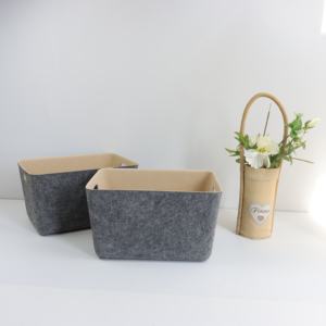 Vente en gros Ajouter Logo Couleur Choisissez Feutre Moule Bin Accueil Organisateur de Stockage - Product Image 3