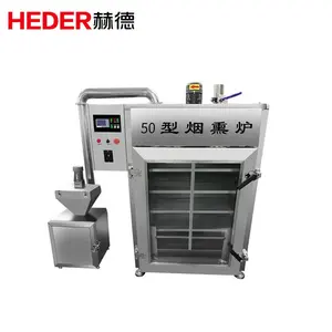 Smoked Fish Meat Smoking Machine Chamber Room Wood Commercial Meat Smoker
