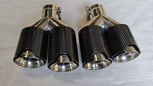 Embouts d'échappement universels 2.5 pouces 93mm double en fibre de carbone pour Bmw F87 M2 F80 M3 F82 F83 M4 M5 M6 M135i M235i <span class=keywords><strong>M335I</strong></span> M435I Refit - Product Image 4