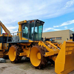 รถบดถนนสีเหลือง Shantui SR28MR อุปกรณ์ก่อสร้างงานหนัก - Product Image 1