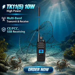 วิทยุสื่อสาร QUANSHENG TK11(5) แบบอนาล็อก กำลังส่ง 10 วัตต์ ระยะ 10 กิโลเมตร รองรับคลื่นความถี่อากาศยาน FM สำหรับมือสมัครเล่น VHF/UHF พร้อมแบตเตอรี่ 2500-3000mAh - Product Image 6