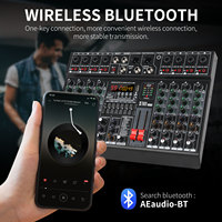 XTUGA LXT8 Console Audio Numérique 8 Canaux au Meilleur Prix pour Grande Salle, Mixeur Audio USB, Son et Audio Exceptionnels
