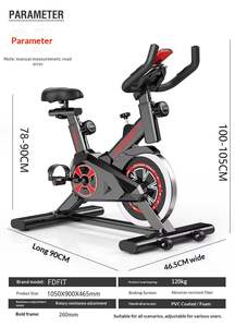 Vélo de spinning magnétique FDFIT ultra silencieux pour l'exercice en intérieur avec résistance multi-niveaux, idéal pour la salle de sport à domicile - Product Image 5