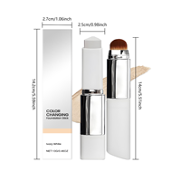 Stick de fond de teint personnalisé à 3 couleurs, changeant de couleur, couvrance totale, finition base, maquillage en crème, marque privée, stick waterproof
