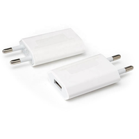Adaptateur mural USB 5W ultra-fin à charge rapide, chargeur de voyage portable, port unique, prise EU/US, Carga Rapida pour iPhone Android
