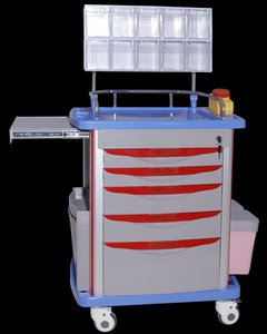 Ziekenhuismeubilair <span class=keywords><strong>Abs</strong></span> <span class=keywords><strong>Plastic</strong></span> Anesthesie Geneeskunde Medische Kar Noodbehandeling <span class=keywords><strong>Trolley</strong></span>