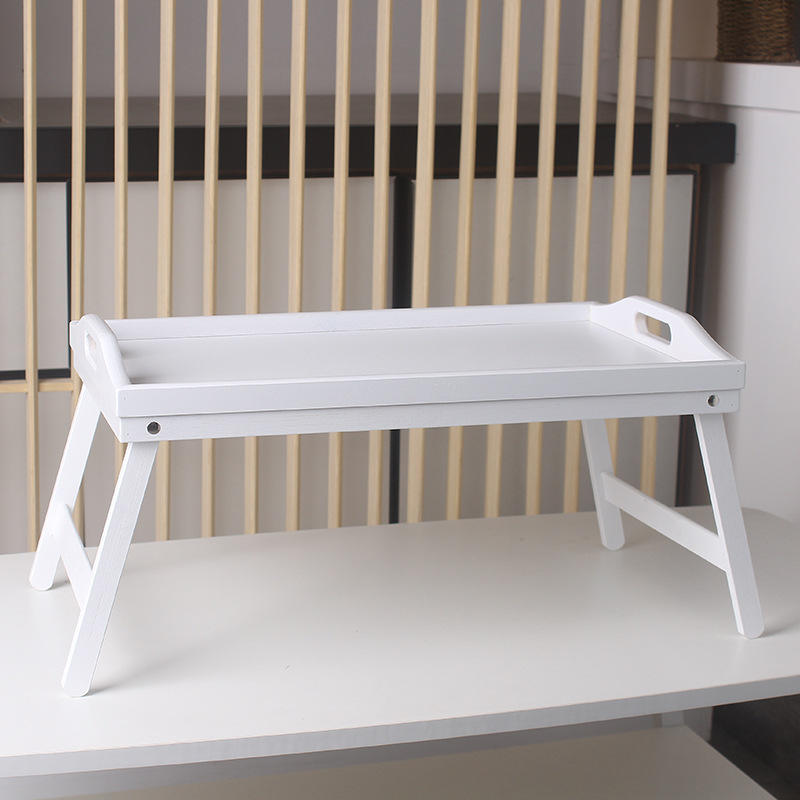 Petite table pliante-blanc
