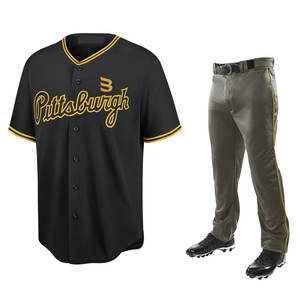 Uniforme de baseball en tissu 100% polyester, tailles et couleurs personnalisées, produit haut de gamme, en vente, nouvelle arrivée, dernier design - Product Image 1
