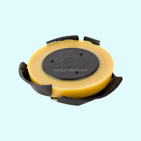 WPF103 Support PS Noir Personnalisable avec Logo, Écologique, pour Scellés de Cire de Toilette, Idéal pour Salle de Bain, SPA, Douche, Compatible 3 pouces