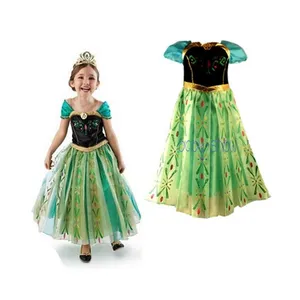 Trang Phục Halloween Q143 Giá Rẻ Trung Quốc Bán Buôn Quần Áo Elsa Anna Công Chúa Cosplay Đảng Thời Trang Đầm