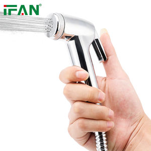 Ensemble de douchette IFAN, insert en laiton, <span class=keywords><strong>double</strong></span> boucle, chromé, tuyau en EPDM, douchette manuelle pour toilettes, bidet, ensemble complet - Product Image 3