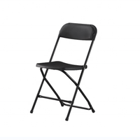 Chaises pliantes Americana blanches empilables en plastique et métal pour événements, capacité de poids de 800 lb, vente en gros populaire pour les fêtes en plein air