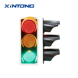 XINTONG 200 300 มม.ไฟสัญญาณรถสีแดงสีเขียวไฟกระพริบ LED เสาไฟจราจร