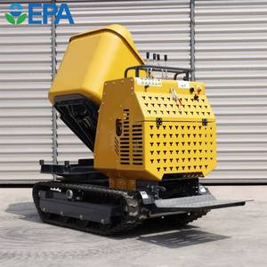 China Mini Crawler Dumper 4 4 Diesel Self-Loading Mini Transporter con 500kg 800kg Mini Tracked Dumper con CE - Product Image 5
