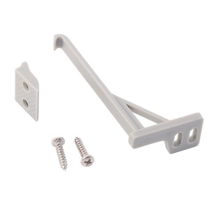 Child Safety Lock Cabinet Door <b>Latch</b> Grey Plastic <b>Push</b> To Unlock 4 Sets Modern Simple Design - Product Image 1