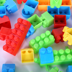 Mới đáng tin cậy đầy màu sắc khối gạch Đồ chơi thú vị giáo dục Khối xây dựng đồ chơi nhựa đồ chơi xếp chồng khối Bộ - Product Image 3
