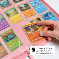 Porte-cartes de collection Jin Ou Color à 9 pochettes en cuir PU personnalisé pour cartes de sport de baseball