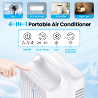 Nouveaux produits 900ML Mini climatiseur eau fraîche brume Portable Mini ventilateur refroidisseur d'air avec Rotation type-c