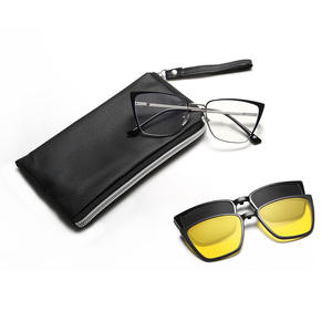 เกรย์แจ็คแว่นกันแดดแม่เหล็ก สแตนเลสสตีล ฟูลเฟรม เลนส์ TAC ป้องกันแสงสีฟ้า โพลาไรซ์ แว่นตาสำหรับทุกเพศ - Product Image 3