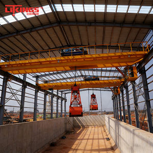 رافعة جسرية مزدوجة العارضة مخصصة طراز QZ مع ملقط، عالية الكفاءة، سعة 50 طن، مضخة بمحرك، تحكم أرضي و عن بعد - Product Image 3