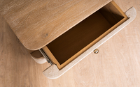 Table de chevet en bois massif, fabriquée avec des matériaux de qualité supérieure pour une durabilité accrue, pour la maison, les hôtels, les meubles.